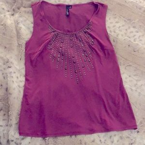 Ladies top with metal details